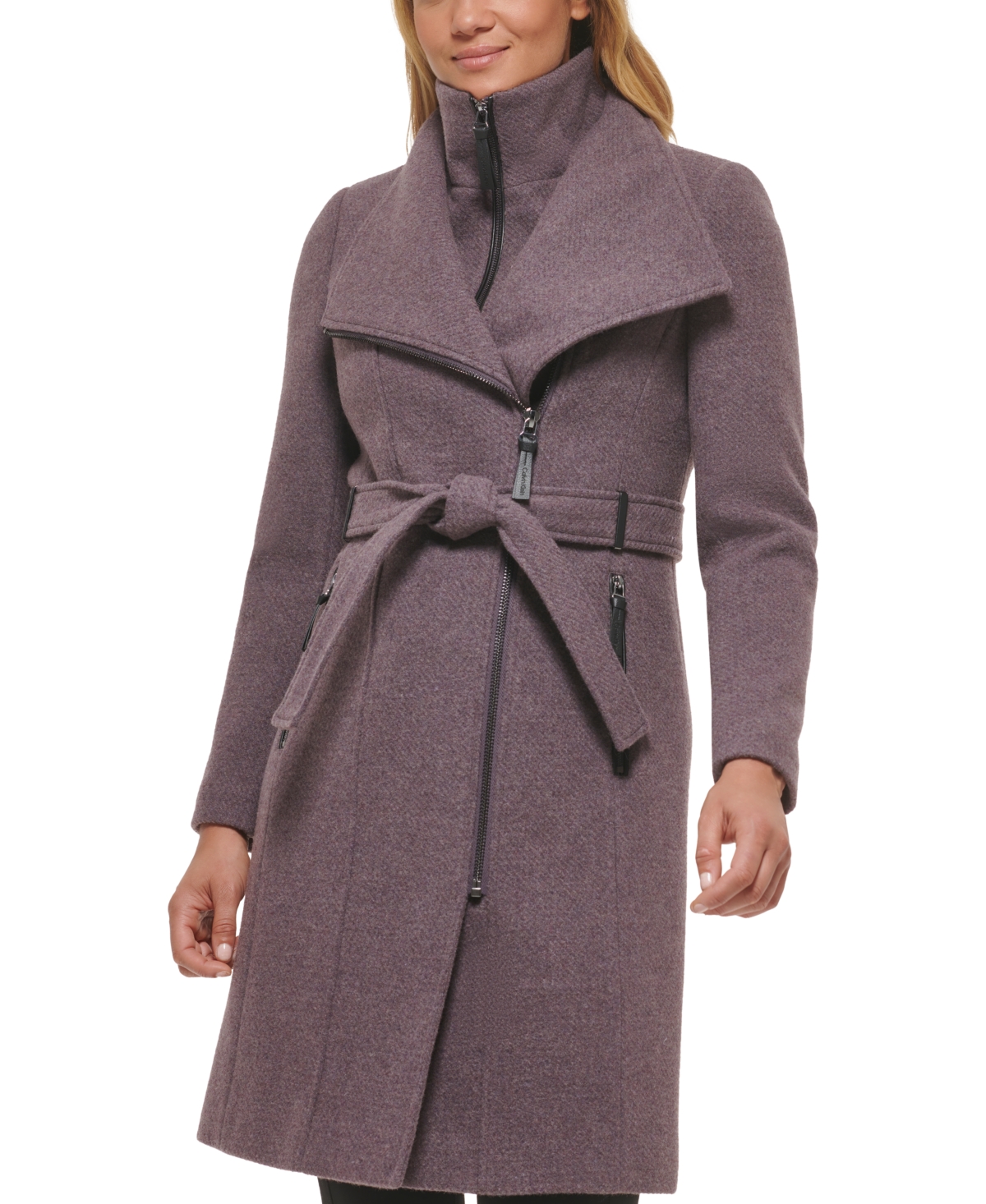 Calvin Klein Women's Belted Wrap Coat, Created for Macy's | Smart Closet