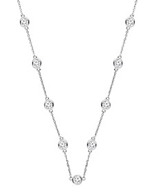 Lab Grown Diamond Statement Necklace (6 ct. t.w.) in 14k White Gold, 18" + 4" extender
