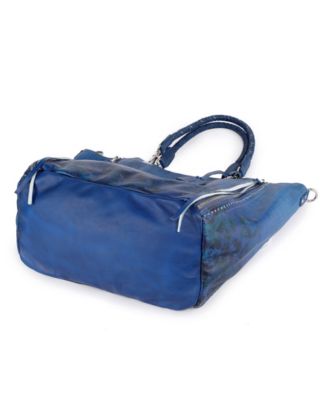 Women's Barracuda Hand Painted Clasp Closure Tote Bag