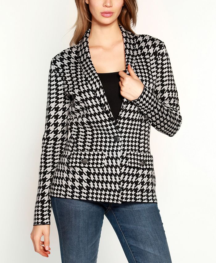 Belldini Black Label Houndstooth Sweater - Macy's
