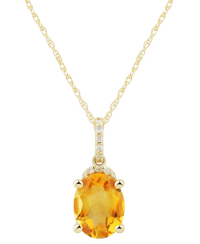 Macy's cheap topaz necklace