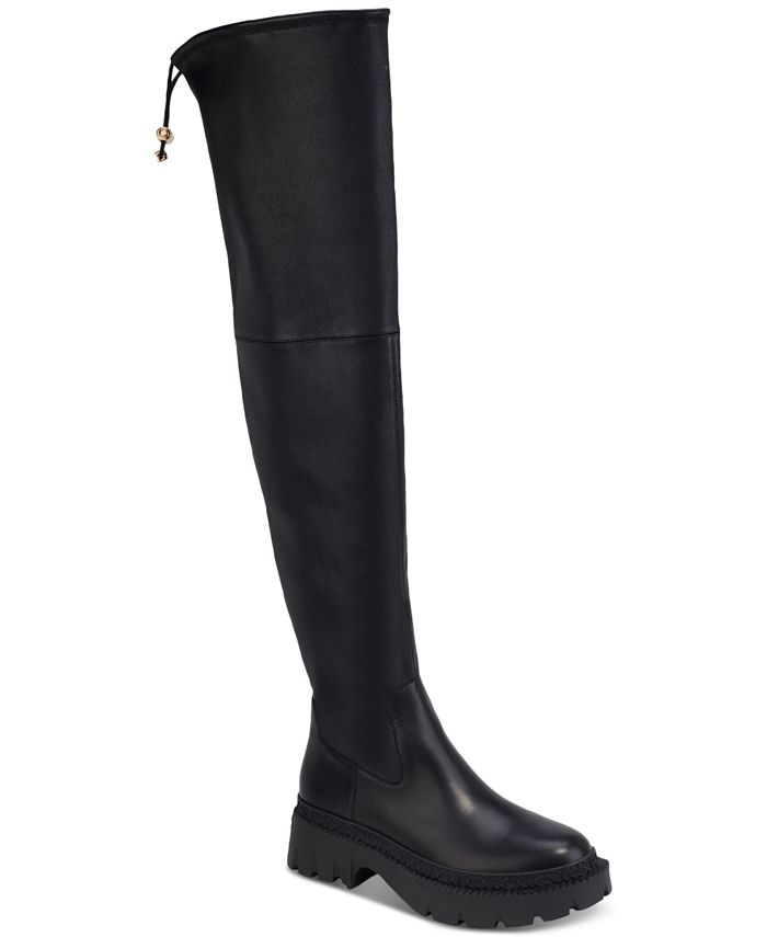 COACH Women's Jolie Over-The-Knee Block-Heel Lug-Sole Boots - Macy's