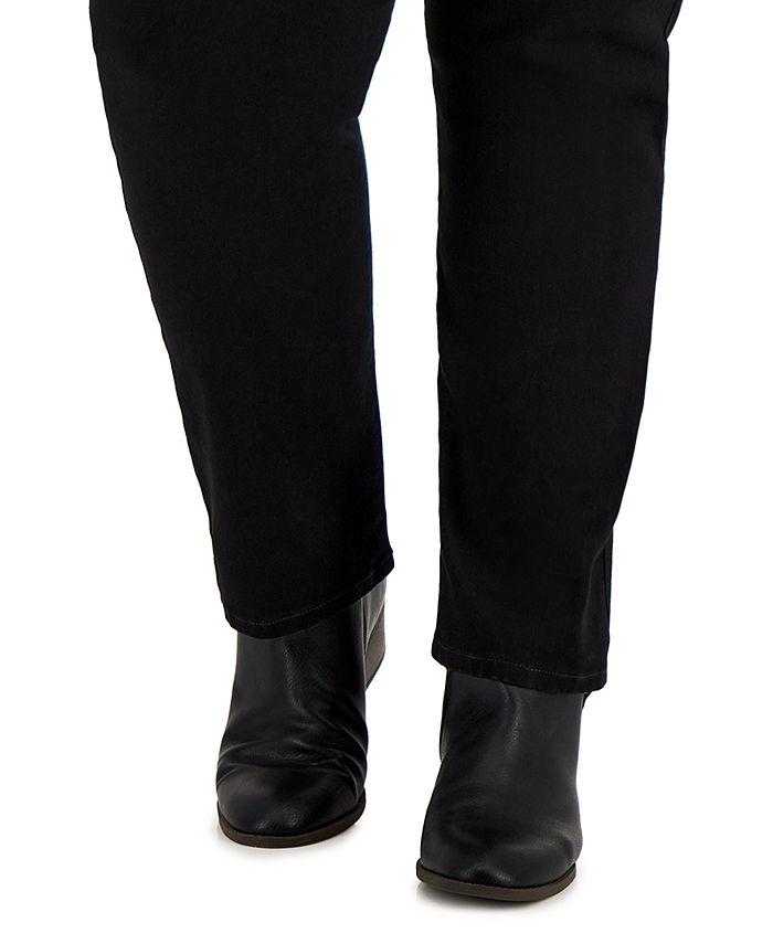 Style & Co Plus Size High-Rise Slim-Leg Jeans, Created for Macy's ...