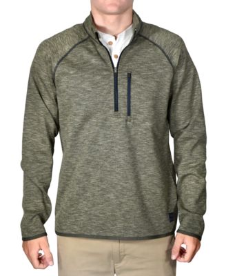 Men's Slub Knit Quarter-Zip Sweater 