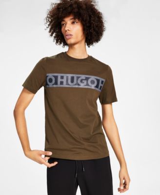 HUGO - Men's Dinotto Logo Tape Crewneck Short-Sleeve T-Shirt
