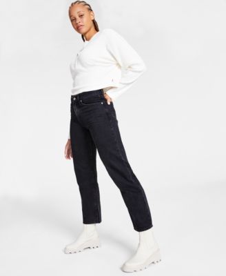 Women's Mid Rise Cotton 94 Baggy Jeans