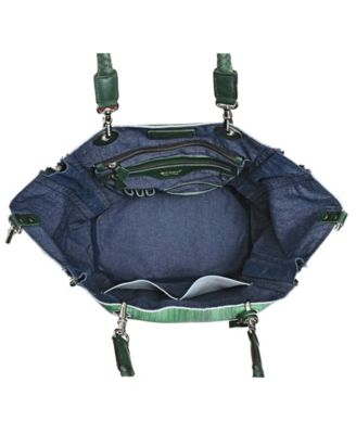 Women's Barracuda Hand Painted Clasp Closure Tote Bag