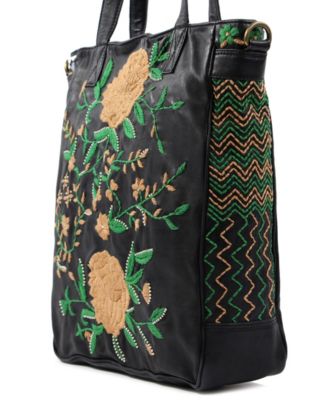 Women's Flora Soul Hand-Embroidery Tote Bag