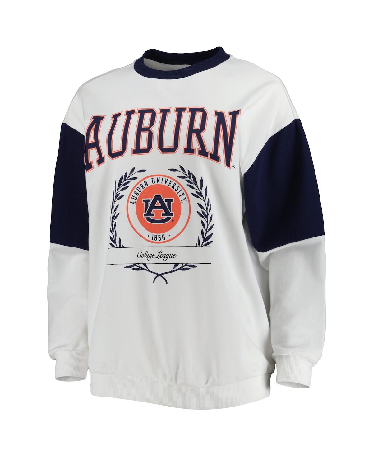 Gameday Couture Women's  Navy Auburn Tigers It's A Vibe Dolman Pullover Sweatshirt In Navy
