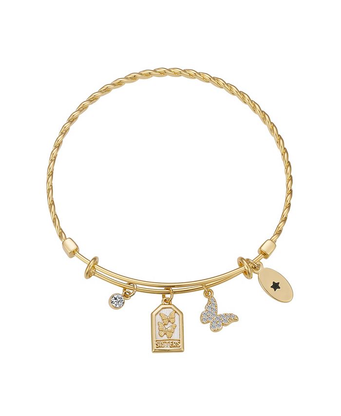 Unwritten 14K Gold Flash Plated Cubic Zirconia