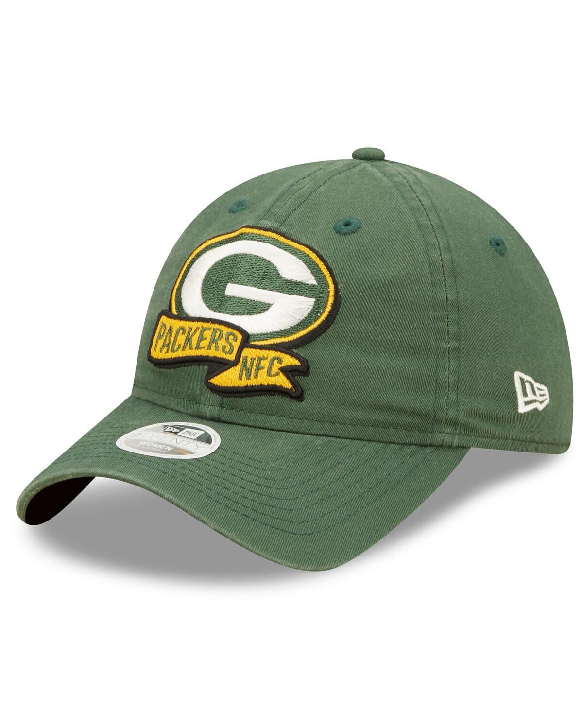 Shop New Era Women's  Green Green Bay Packers 2022 Sideline Adjustable 9twenty Hat