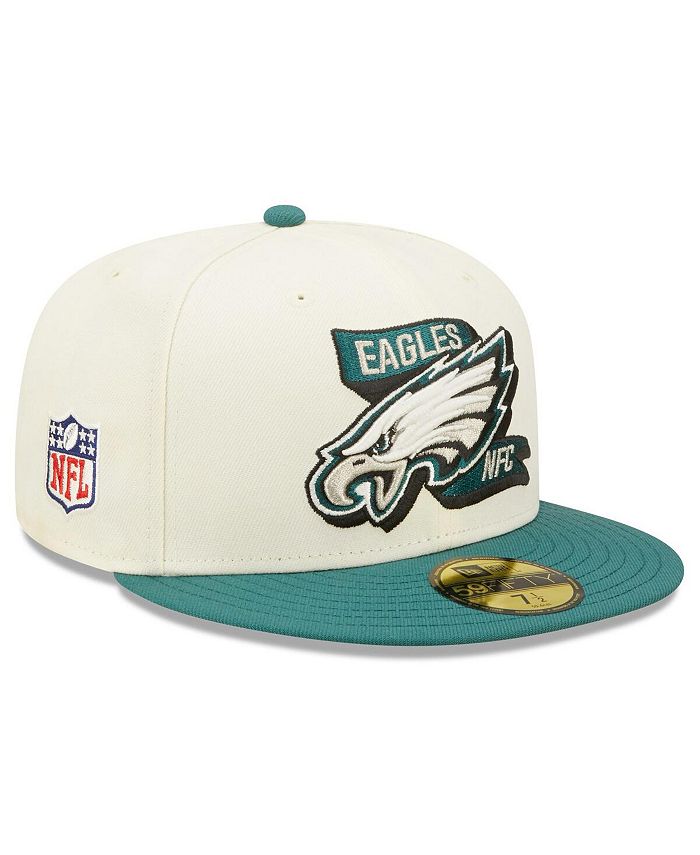New Era Men's Cream, Midnight Green Philadelphia Eagles 2022 Sideline