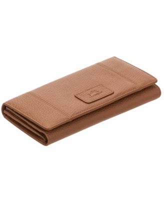 Women's Pebbled Collection RFID Secure Trifold Wallet