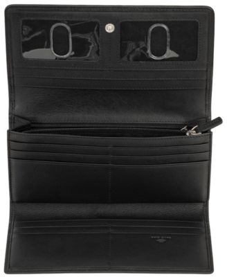 Women's Basket Weave Collection RFID Secure Trifold Wallet