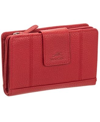 Women's Pebbled Collection RFID Secure Clutch Wallet