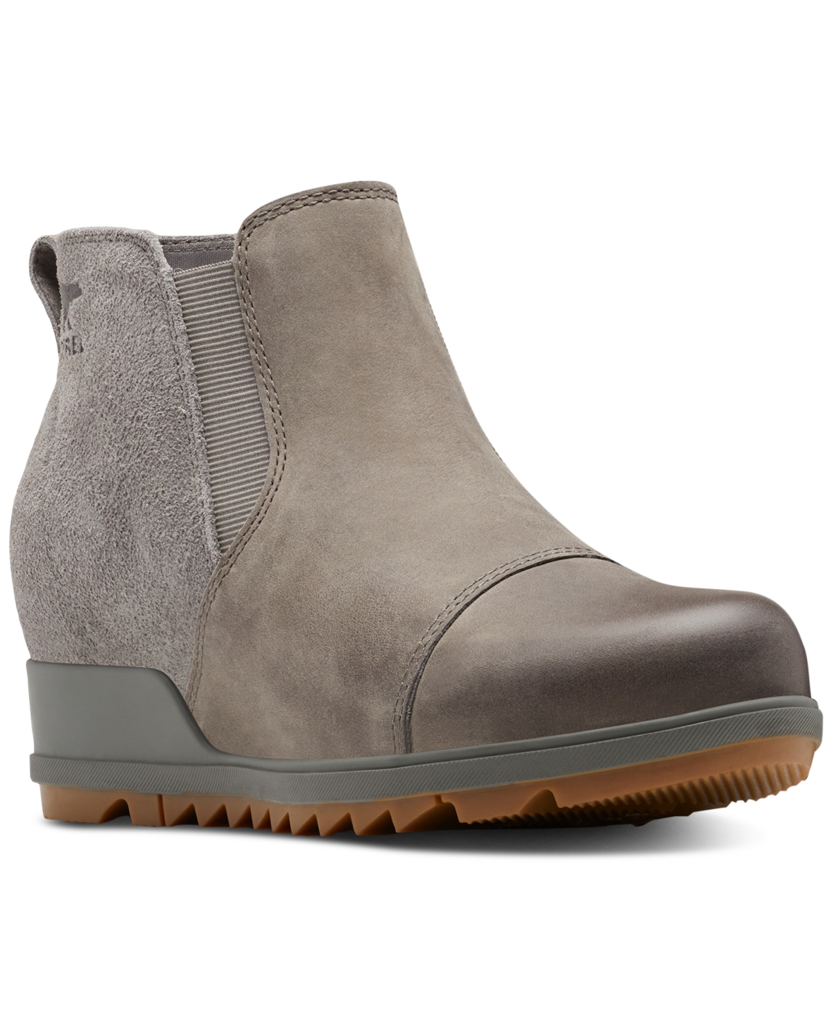 SOREL Evie&trade; Waterproof Pull-On Bootie in Quarry Gum 2 at Nordstrom, Size 7