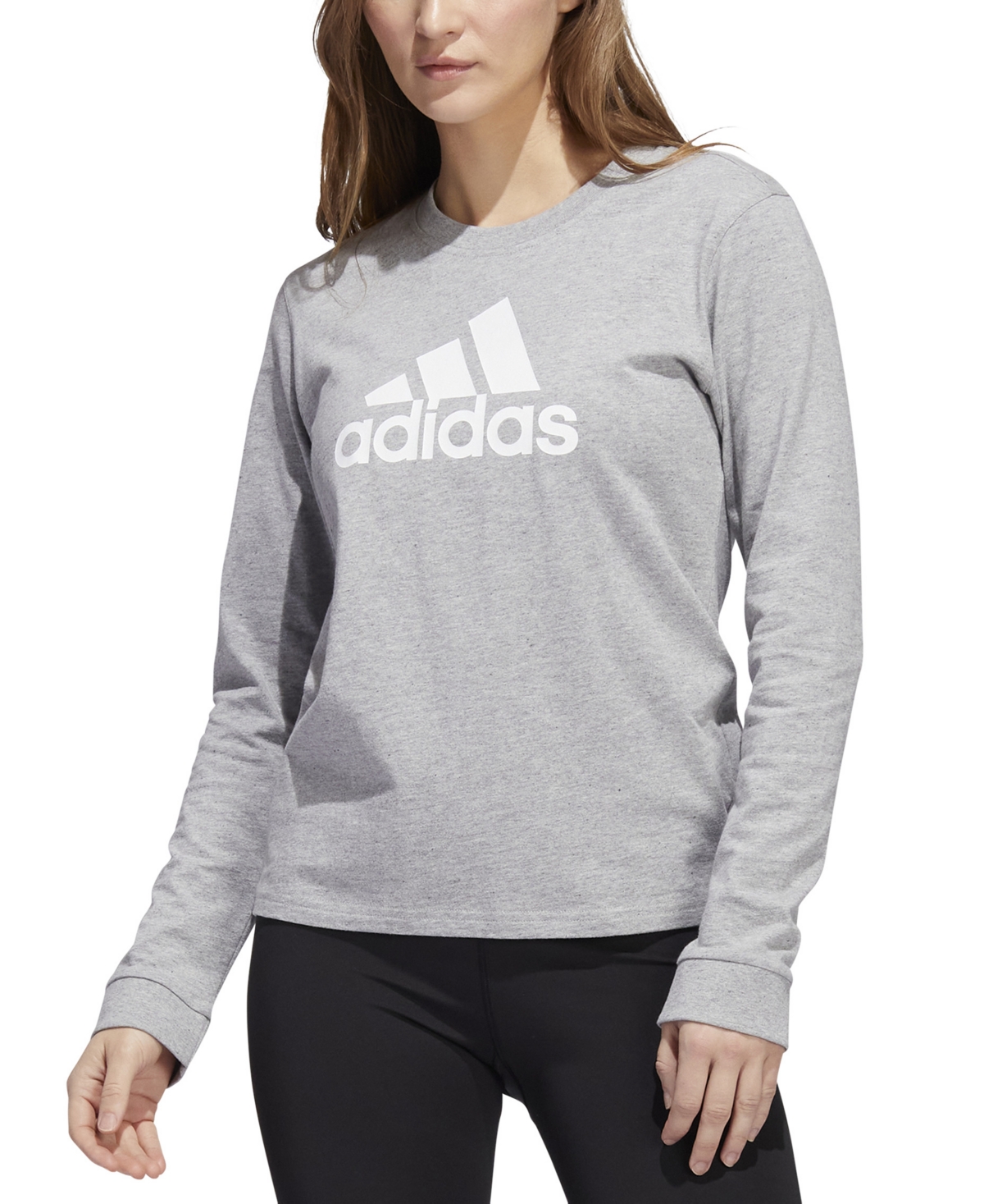 adidas Women's Cotton Badge of Sport Long-Sleeve T-Shirt