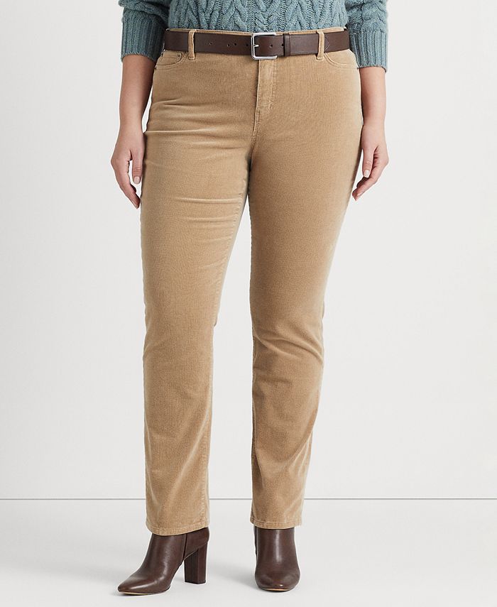 Lauren Ralph Lauren Plus Size MidRise Corduroy Pants & Reviews Pants