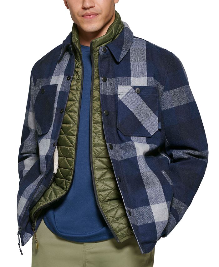 BASS OUTDOOR Men's Mission Field Sherpa Lined Shirt Jacket - Macy's