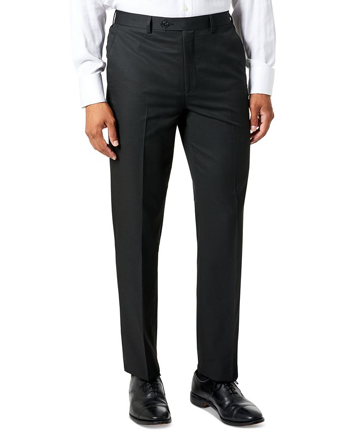 Sean John - Men's Classic-Fit Black Solid Suit Pants