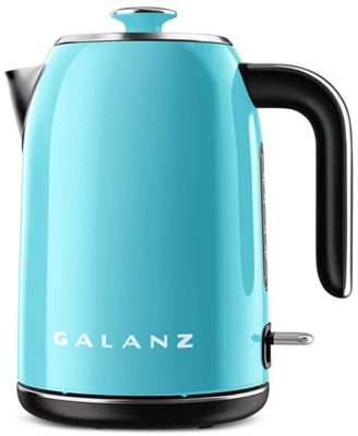 Galanz - Retro Stainless Steel 1500-Watt Electric Water Kettle