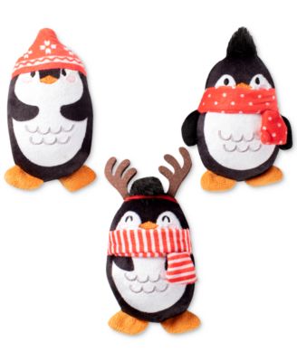 Fringe Studio - 3-Pc. Penguin Squeaky Mini Dog Toy Set