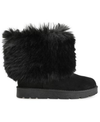 Women's Shanay Lug Sole Faux Fur Cold Weather Boots