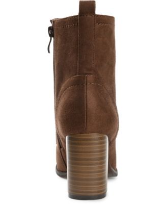 Women's Baylor Lace Up Stacked Heel Booties