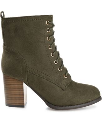 Women's Baylor Lace Up Stacked Heel Booties