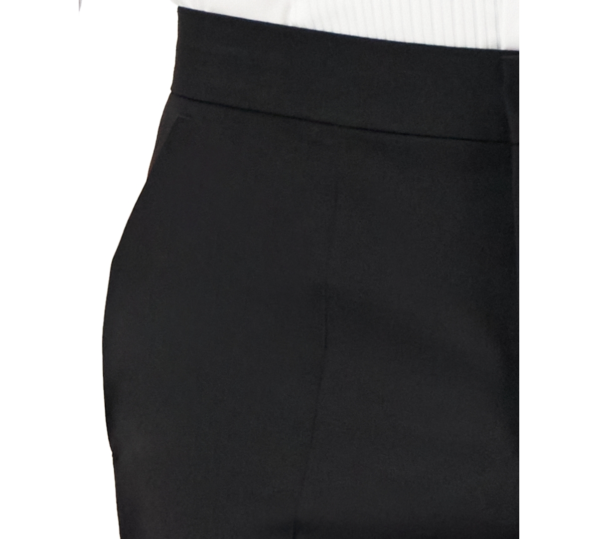 Hugo by Hugo Boss Men Unfinished Hem Modern-Fit Wool Blend Super Flex Stretch Tuxedo Pant