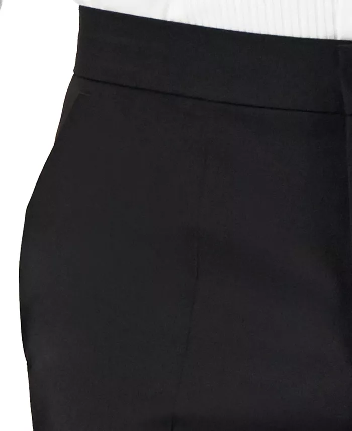 Men Unfinished Hem Modern-Fit Wool Blend Super Flex Stretch Tuxedo Pant - thumbnail 5