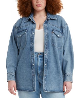 Levi's Trendy Plus Size Dylan Western Cotton Shirt