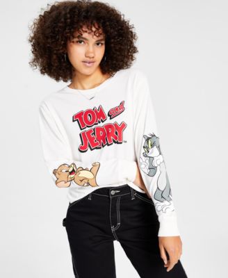 Love Tribe - Juniors' Tom And Jerry Graphic T-Shirt