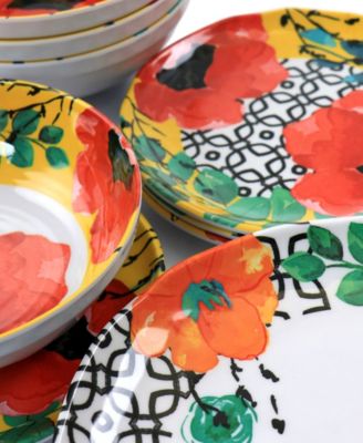 Ashley Melamine 12 Pc. Dinnerware Set, Service for 4