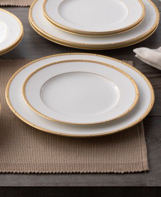 Rochelle Gold Set of 4 Dinner Plates, 10.75"