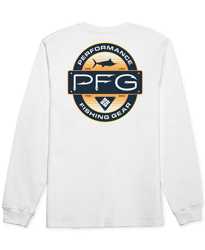 Columbia Men's Banning PFG Logo Graphic Long-Sleeve T-Shirt - Macy's