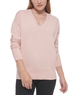 Calvin Klein Jeans - Women's Cotton V-Neck Sweater