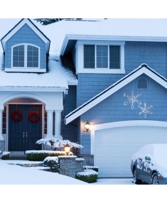 Diamond Tip Ice Crystal Snowflake Pair with LED Lights