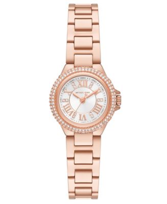 Michael Kors Women's Petite Camille Three-Hand Rose Gold-Tone