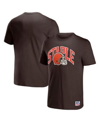 Men's NFL X Staple Black Cleveland Browns Lockup Logo Short Sleeve T-shirt