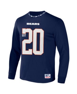 Men's NFL X Staple Navy Chicago Bears Core Long Sleeve Jersey Style T-shirt