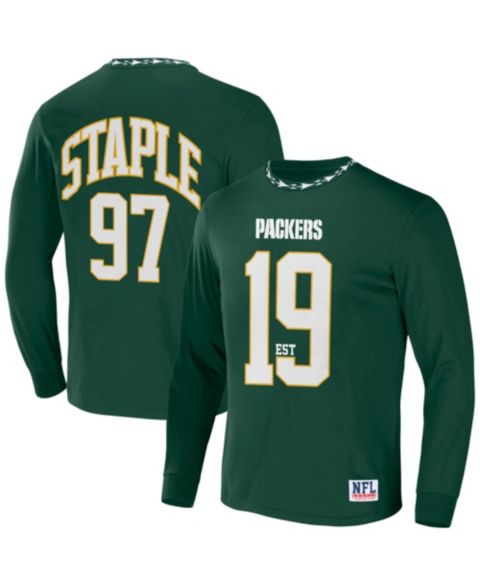 Мужская футболка NFL Properties NFL X Staple Hunter Green Green Bay Packers Core Long Sleeve Jersey Style
