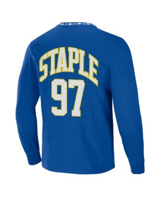 Men's NFL X Staple Royal Los Angeles Rams Core Long Sleeve Jersey Style T-shirt