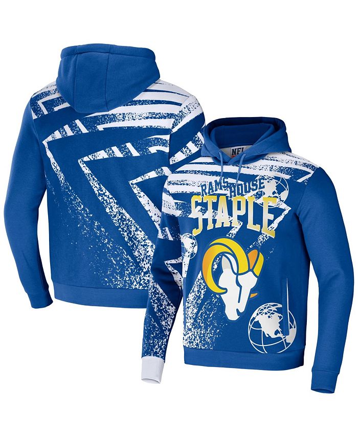 Men's Nike Royal Los Angeles Rams Performance Full-Zip Hoodie Size: Medium