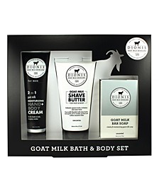 Men's Goat Milk Bath and Body Set, 3 Piece