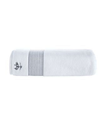 Rope Stripe Border Bath Towels