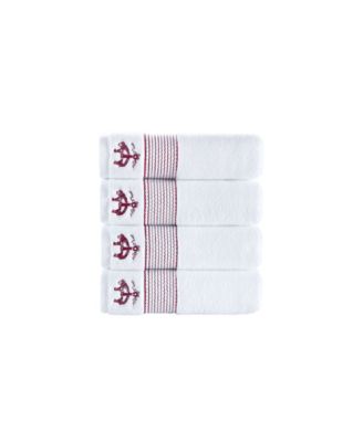 Rope Stripe Border Bath Towels