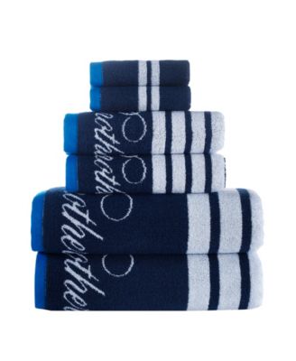Nautical Blanket Stripe Bath Towels