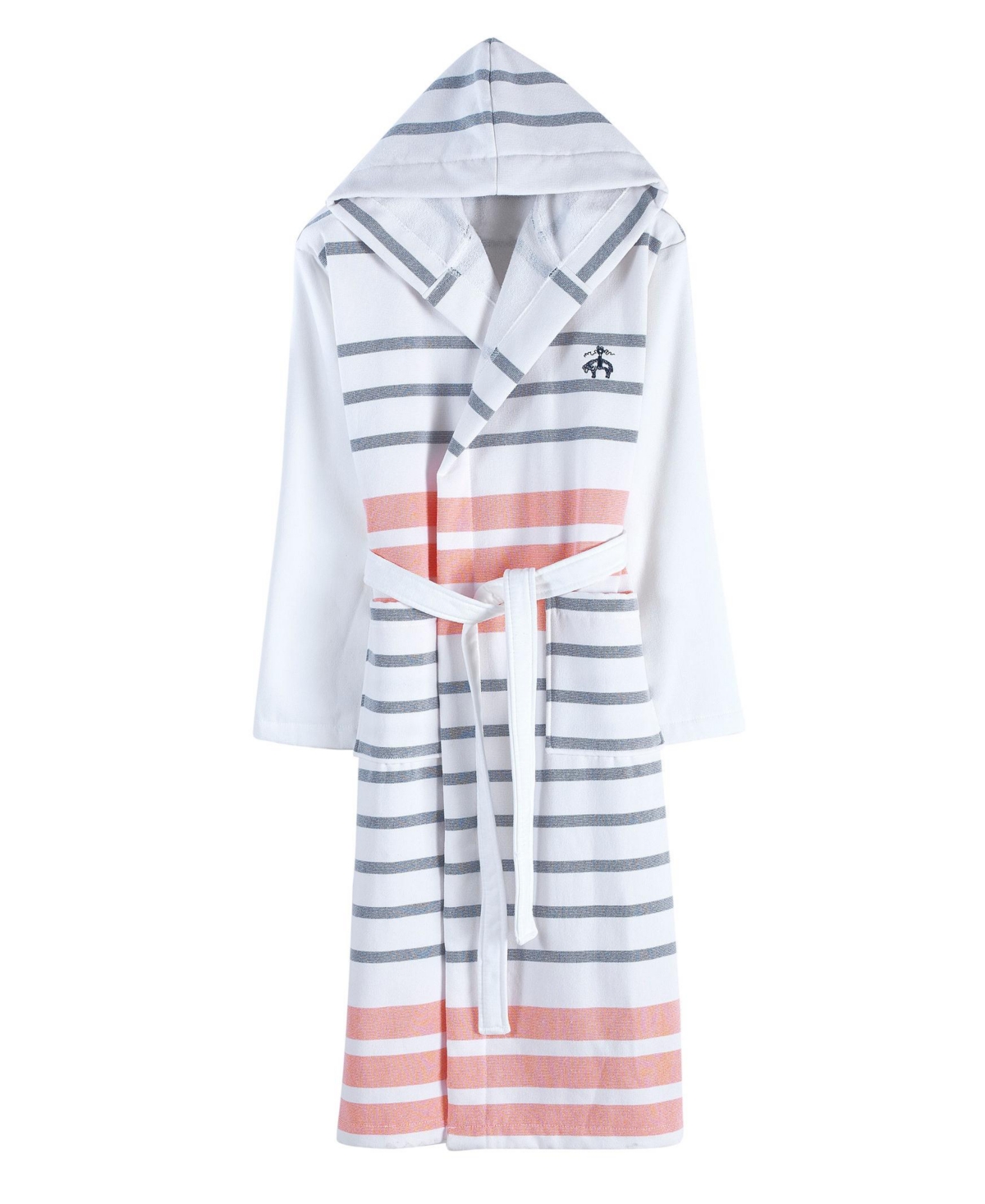 Turkish Peshtemal 38" Turkish Cotton Bathrobe - Blue