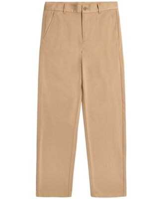 Wholesale Boys School Uniform Slim Fit Pants in Khaki by Size